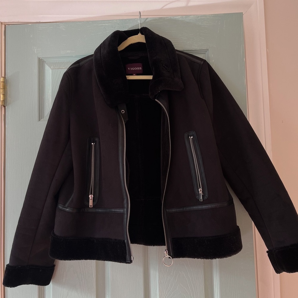 VIGOSS Faux Fur Lined Jacket